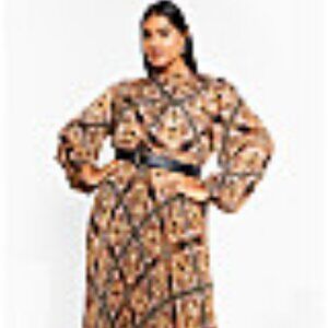 New City Chic Lucille Dress - Paisley Mirage